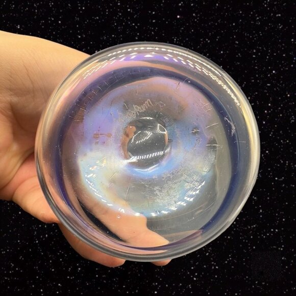 Studio Art Glass Juice Glasses Iridescent Hand Made Signed Roo Rum Set 6 Tumbler - Picture 5 of 14